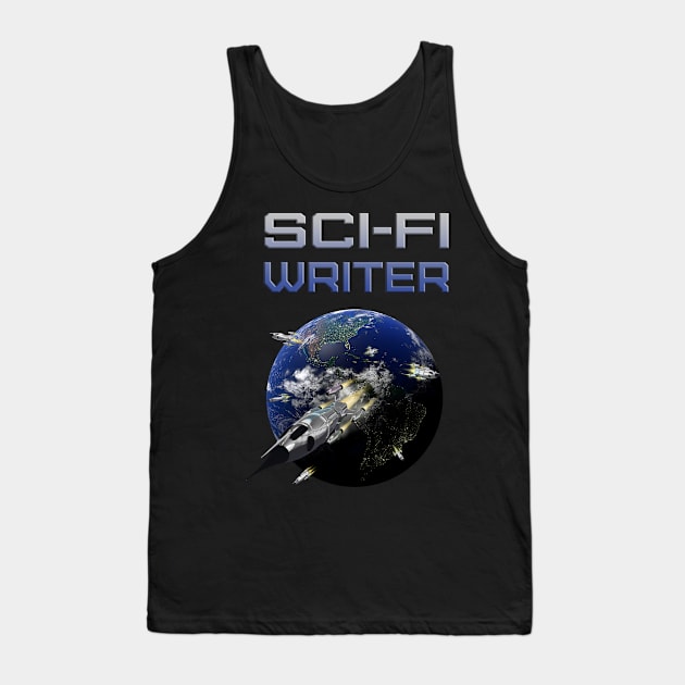 Sci-Fi Writer Author Tank Top by macdonaldcreativestudios